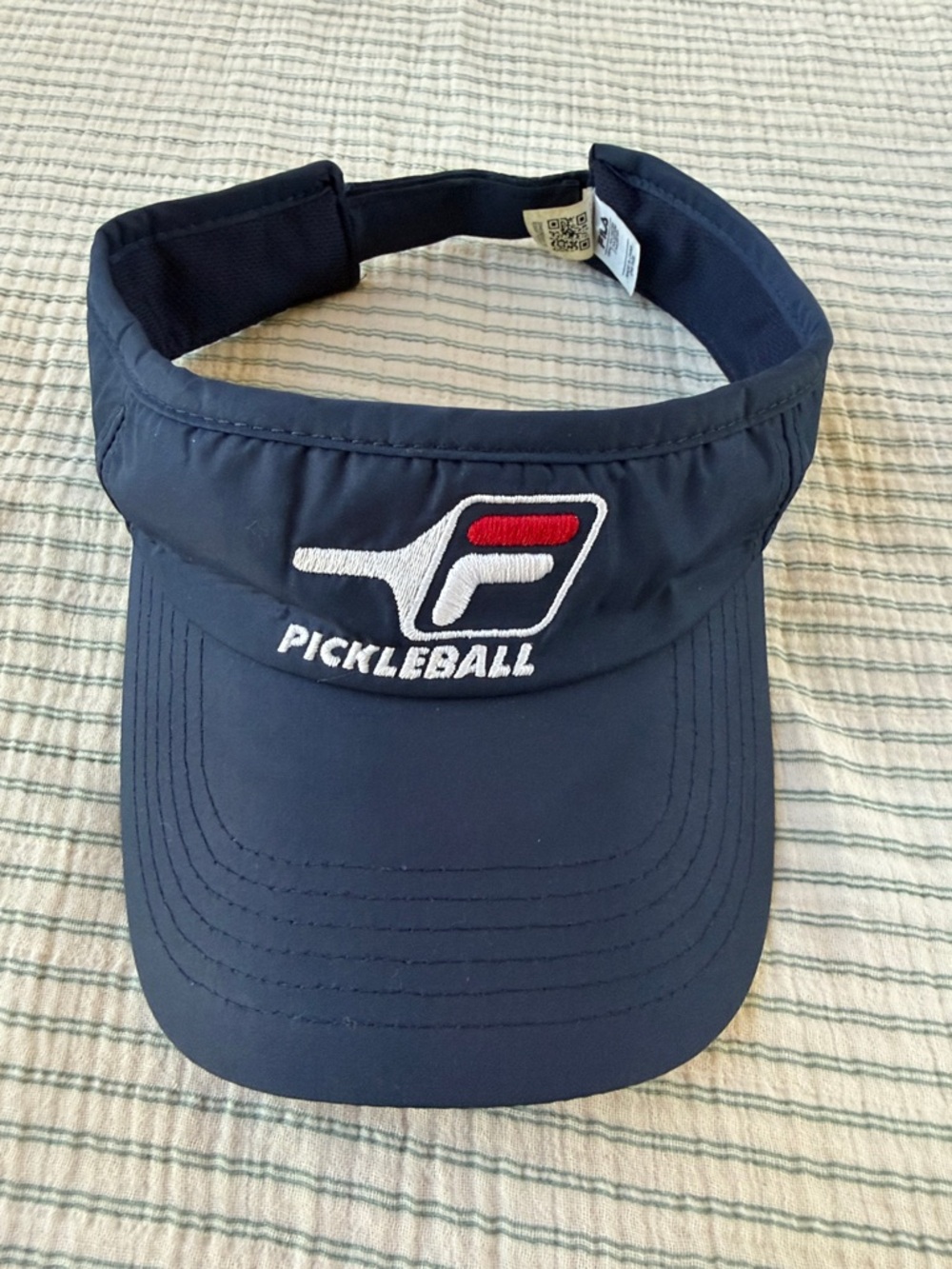 Fila Navy Visor with Embroidered Logo